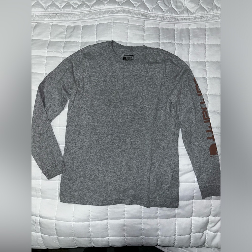 WOMEN'S CARHARTT LOOSE FIT HEAVYWEIGHT LONG-SLEEVE LOGO SLEEVE GRAPHIC T-SHIRT